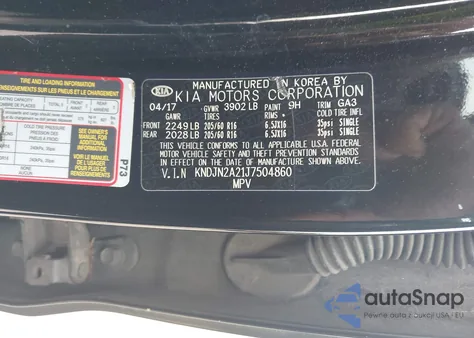 2018 Kia Soul из США, поврежденный, VIN KNDJN2A21J7504860